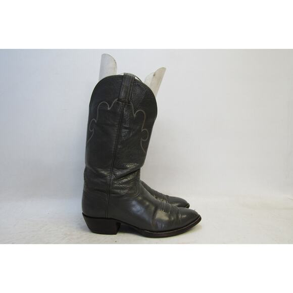 Hondo Mens Size 9.5 D Gray Leather Roper Cowboy Western Boots main image 8